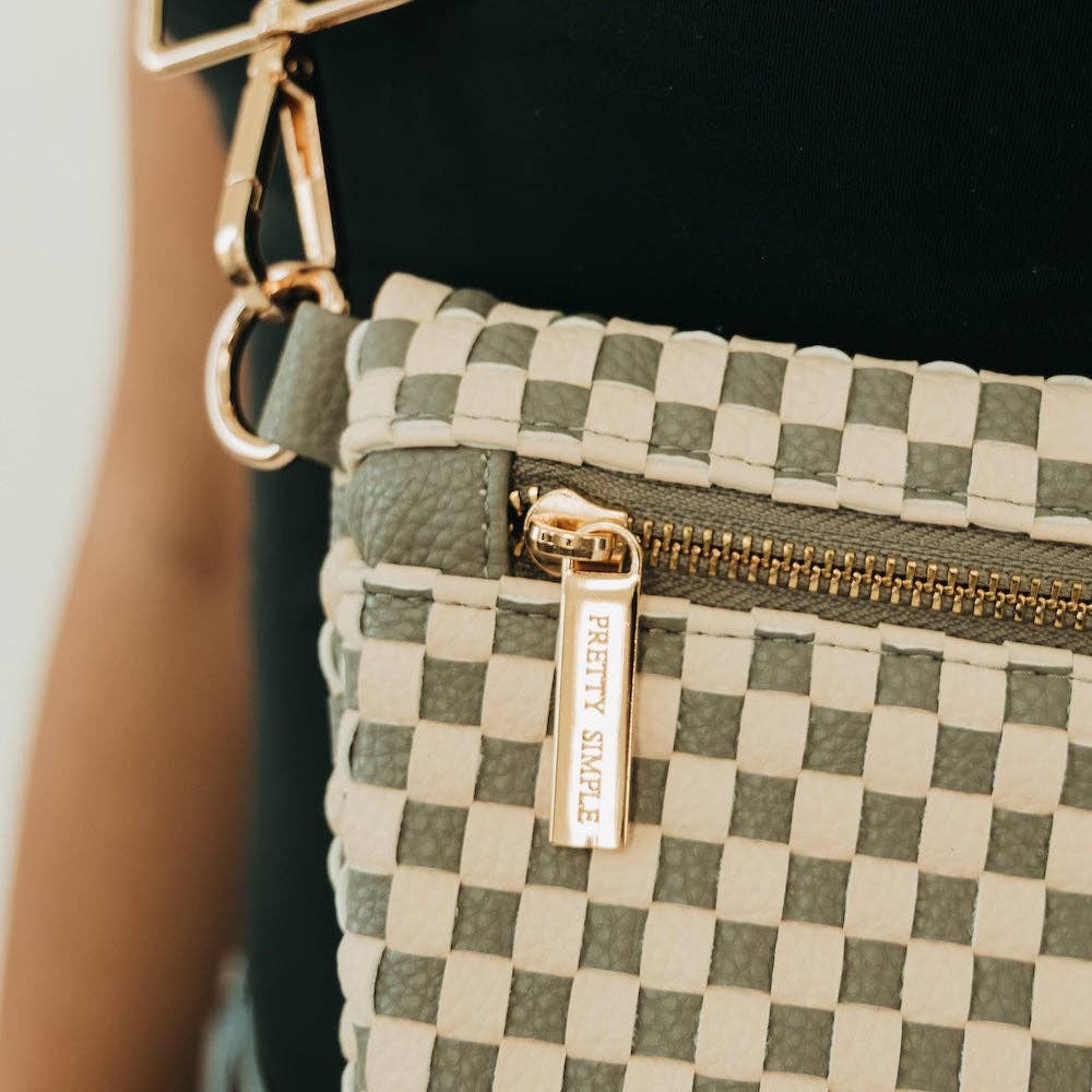 woven belt bag crossbody purse for women