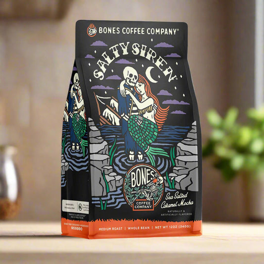 Bones Salty Siren Flavored Ground 12 oz Coffee