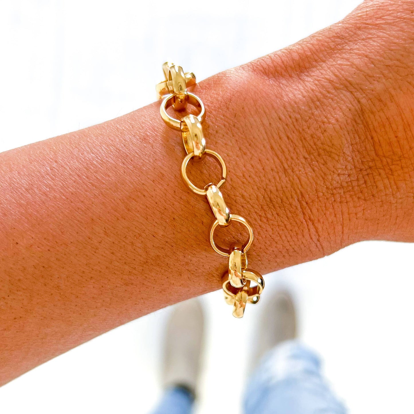 Merry 18K Gold & Enamel Christmas Bracelet