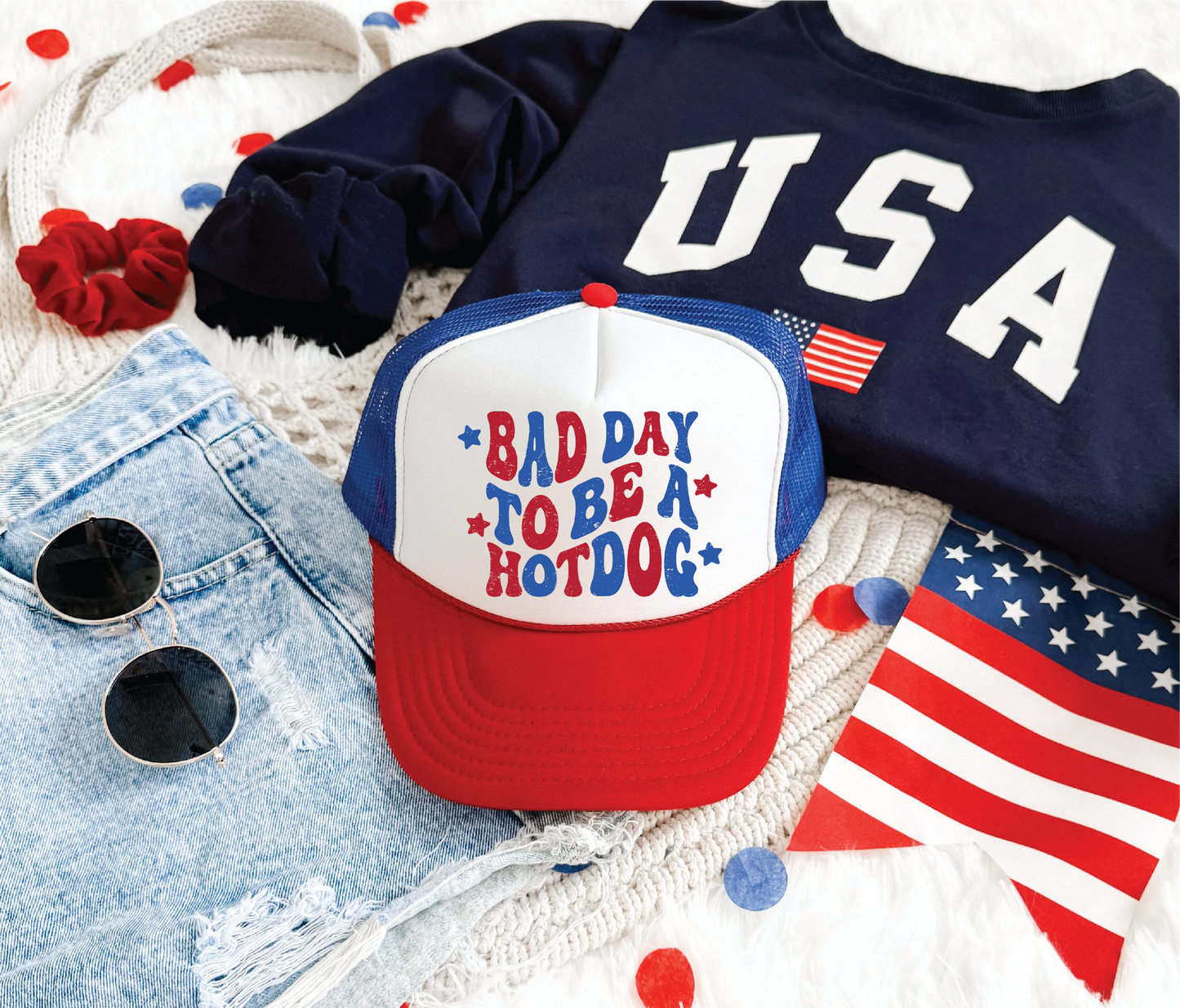Bad Day to be a Hotdog Trucker Hat