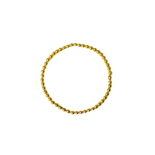 The Goldie 4mm Dainty Gold Beaded Bracelet