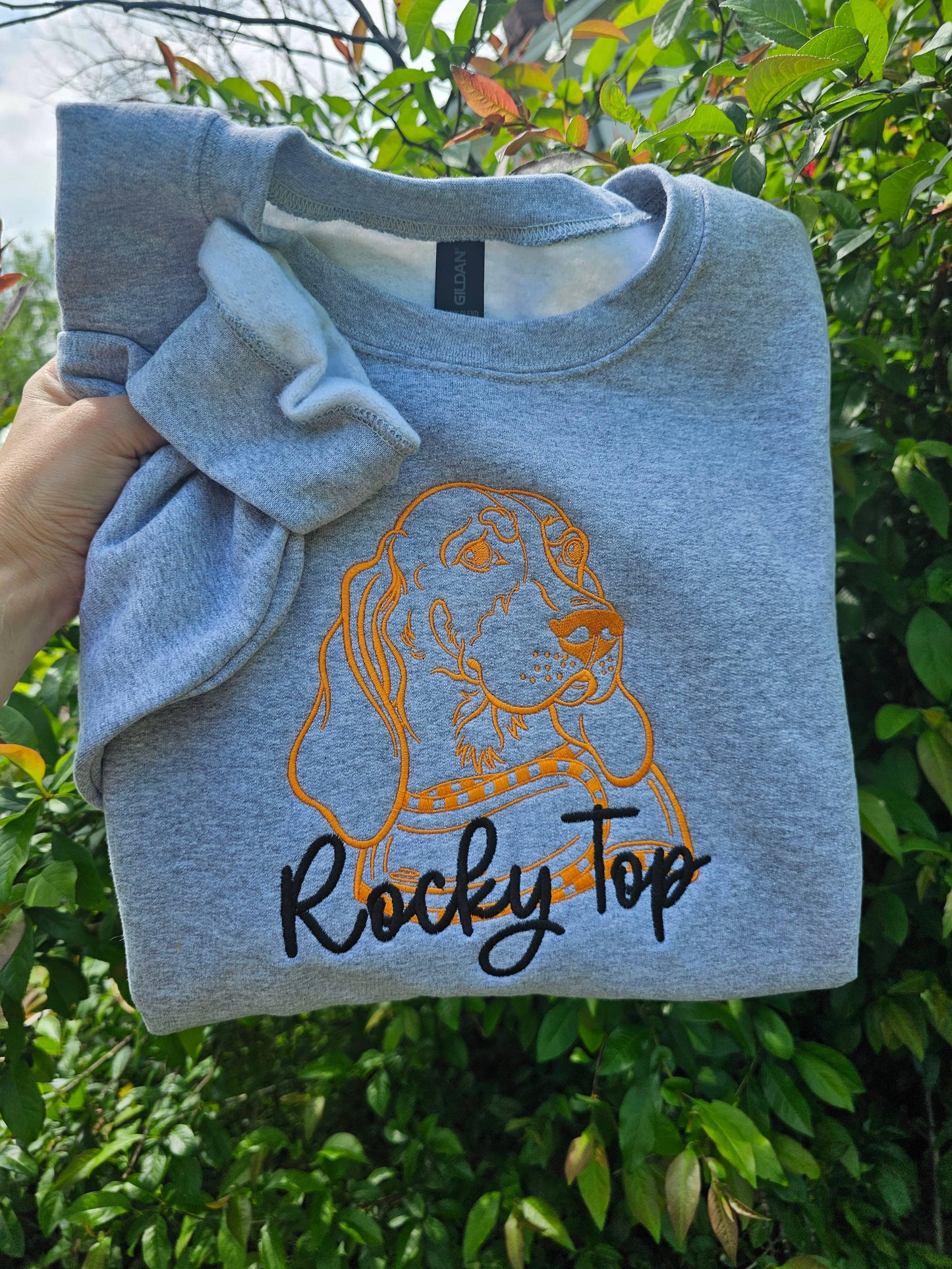 Embroidered Rocky Top Tennessee Smokey Sweatshirt