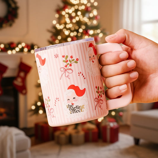 Holly Jolly Santa 14 oz Insulated Mug