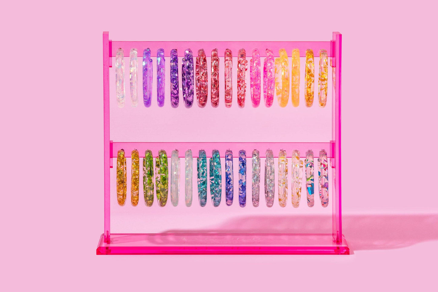 Confetti Hoop Earrings – Assorted Colors