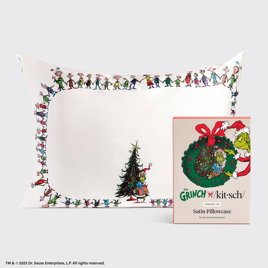 Kitsch The Grinch Satin Pillowcase in Whoville