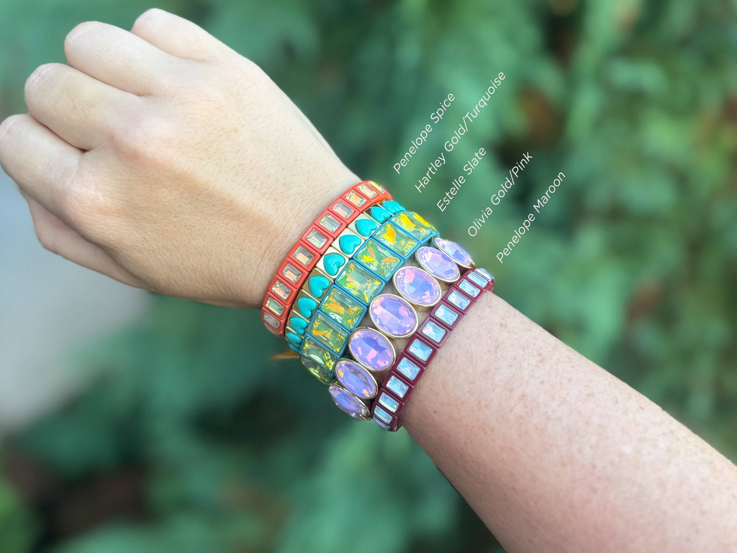 Taylor Elliott Stretch Gemstone Bracelet | Assorted Colors