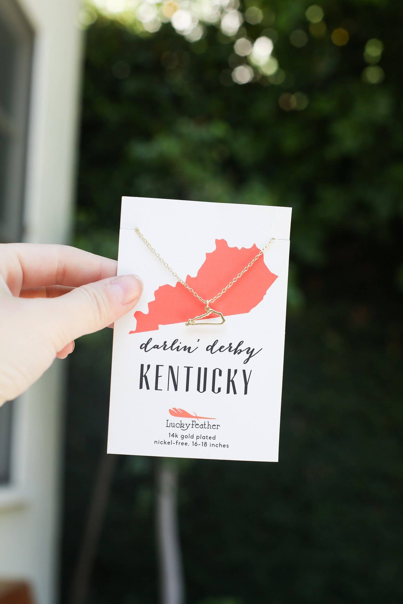 Kentucky Gold State Necklace