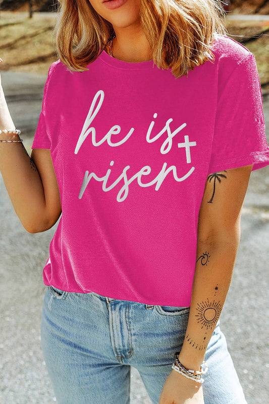 He is Risen Puff Tee