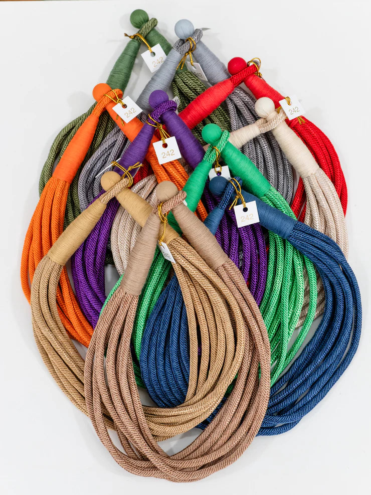 Slub Original 8-Strand Necklace in Red