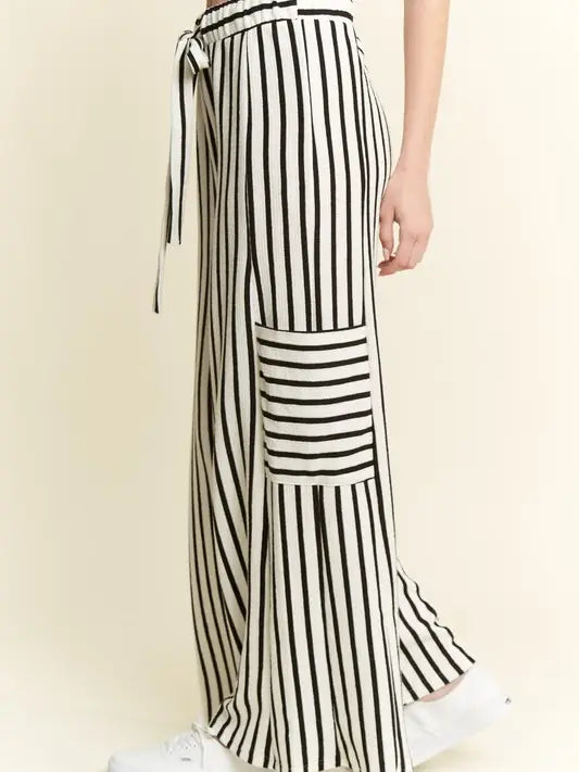 Jade by Jane Striped Wide-Leg Pants