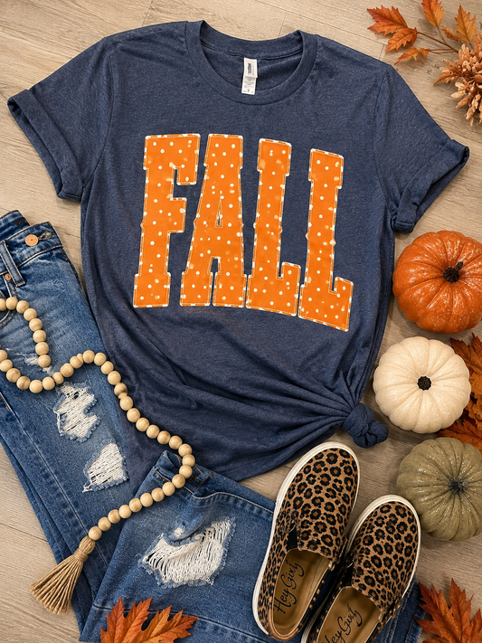 Fall Polka Dot Graphic Tee