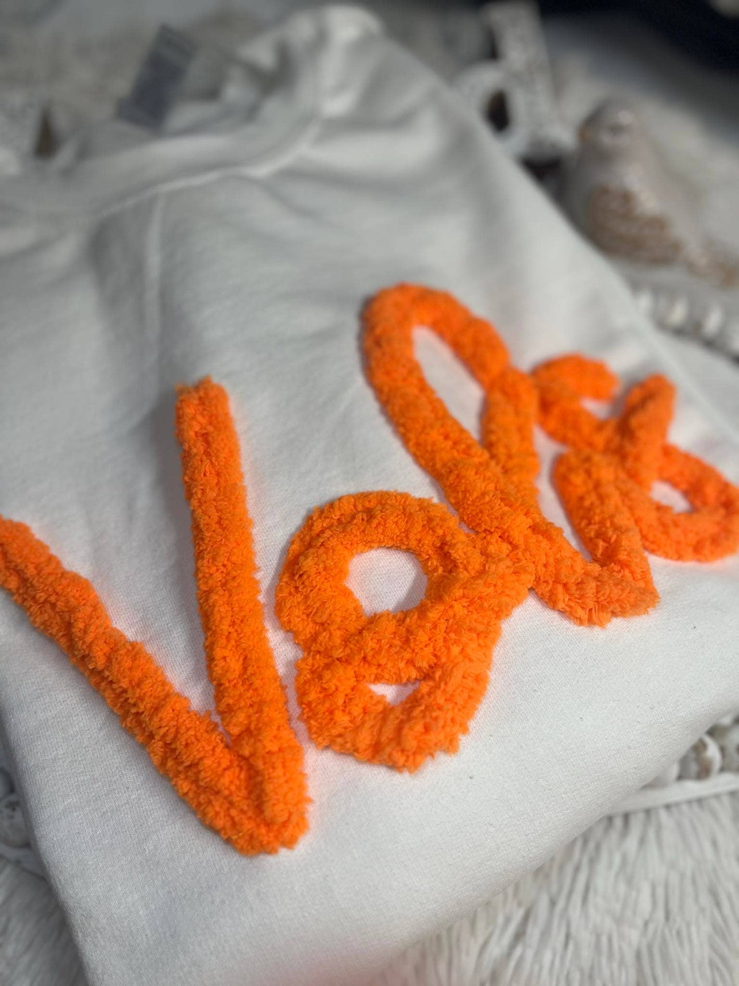 Chenille Vols Script Sweatshirt