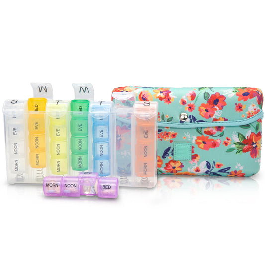 Made Easy Kit Pill Case Large 7-Day 28 Compartments