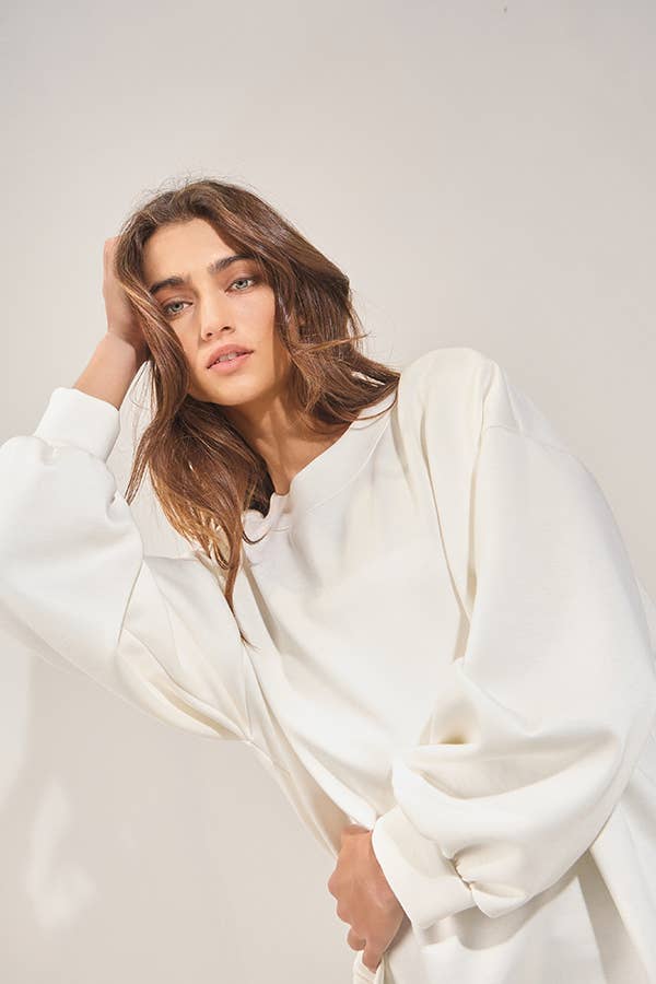 Bow Back Oversized Sweatshirt