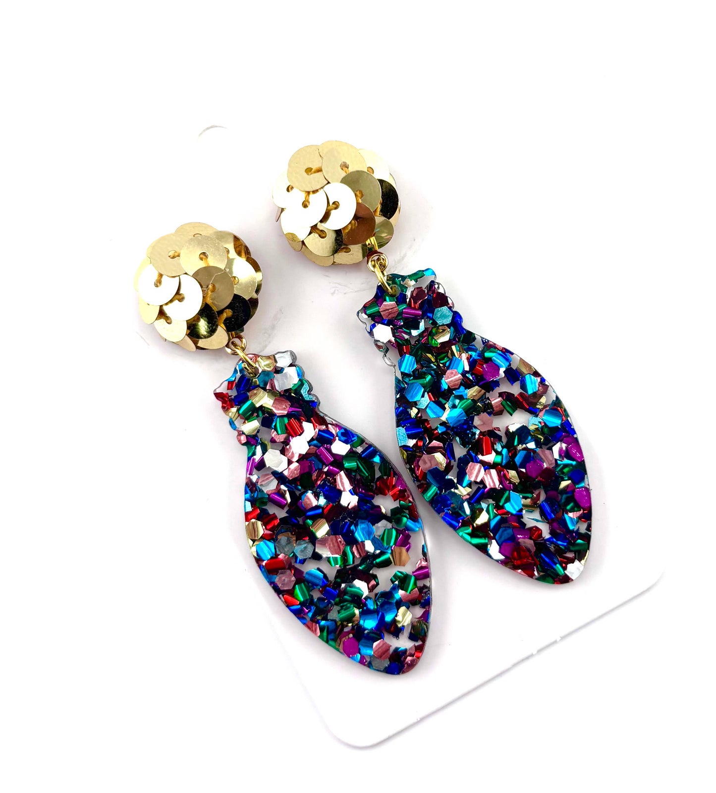 Sparkle Christmas Bulb Earrings