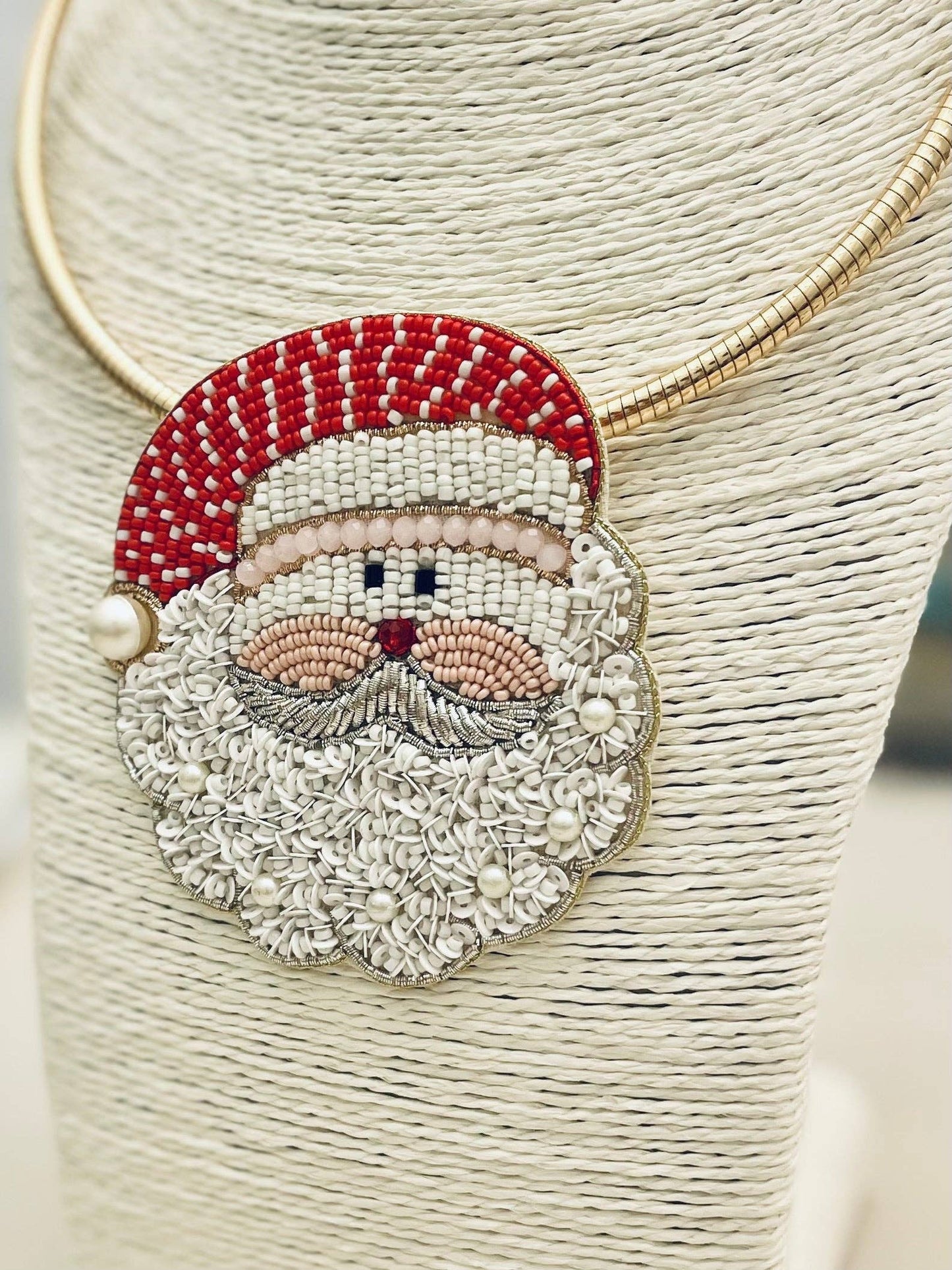Santa Christmas Necklace Collar