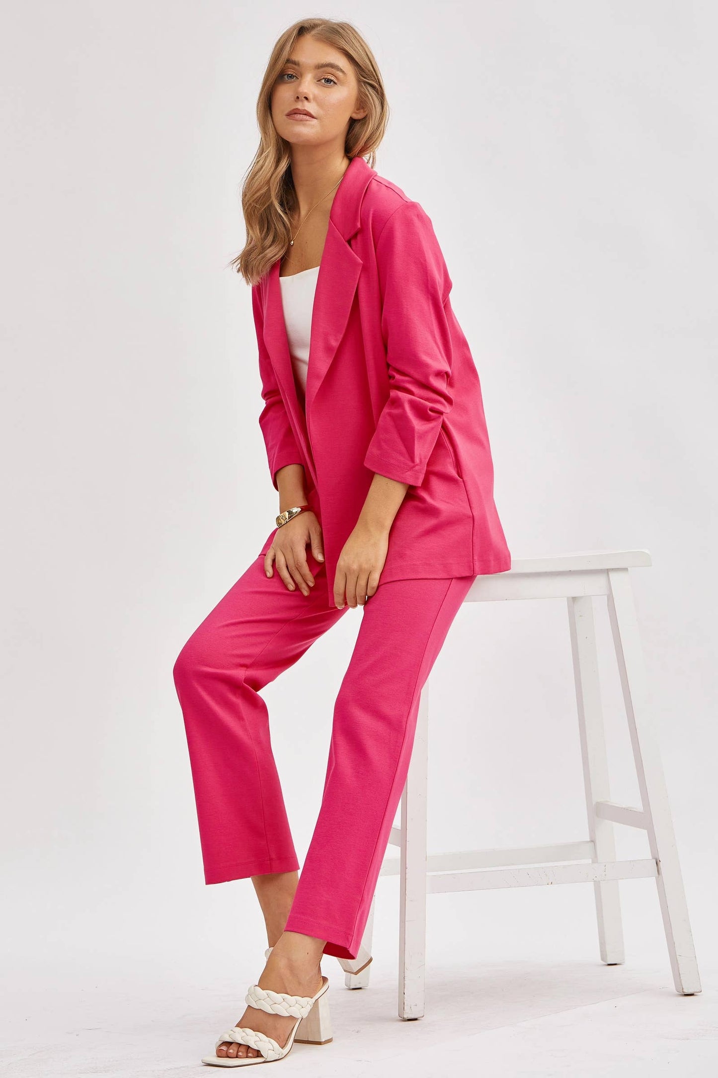 Dear Scarlett 3/4 Sleeve Blazer