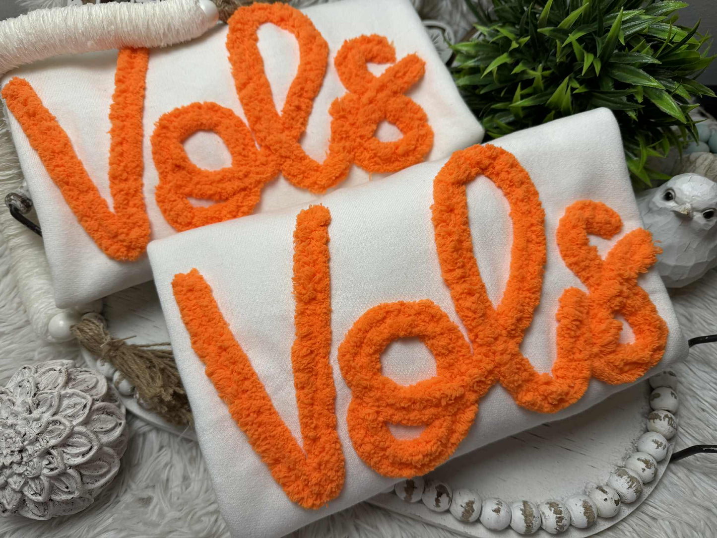 Chenille Vols Script Sweatshirt