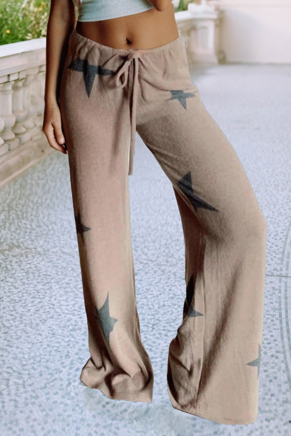 Retro Star Long Sleeve Drawstring Lounge Set