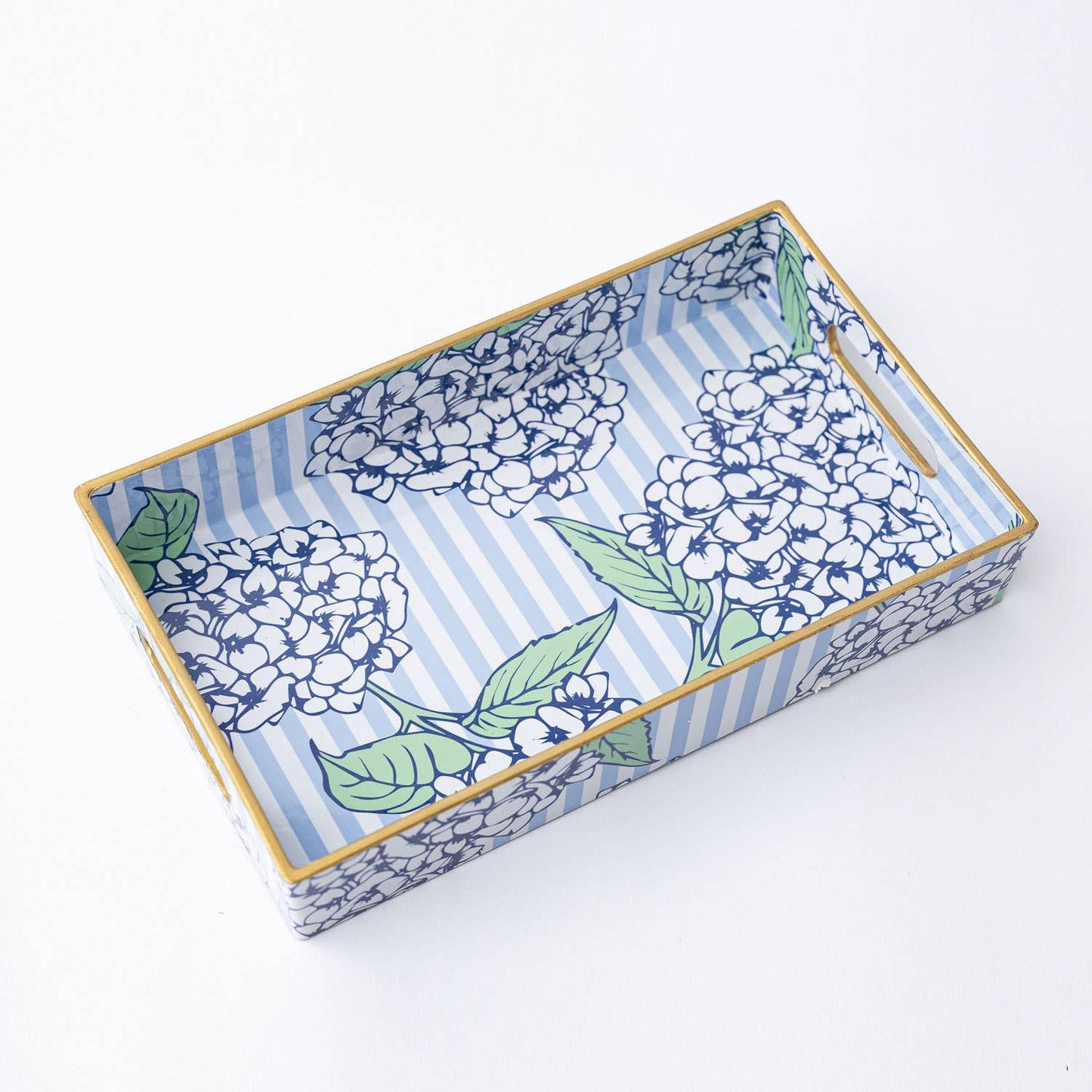 Blue Hydrangea Decorative Vanity Tray