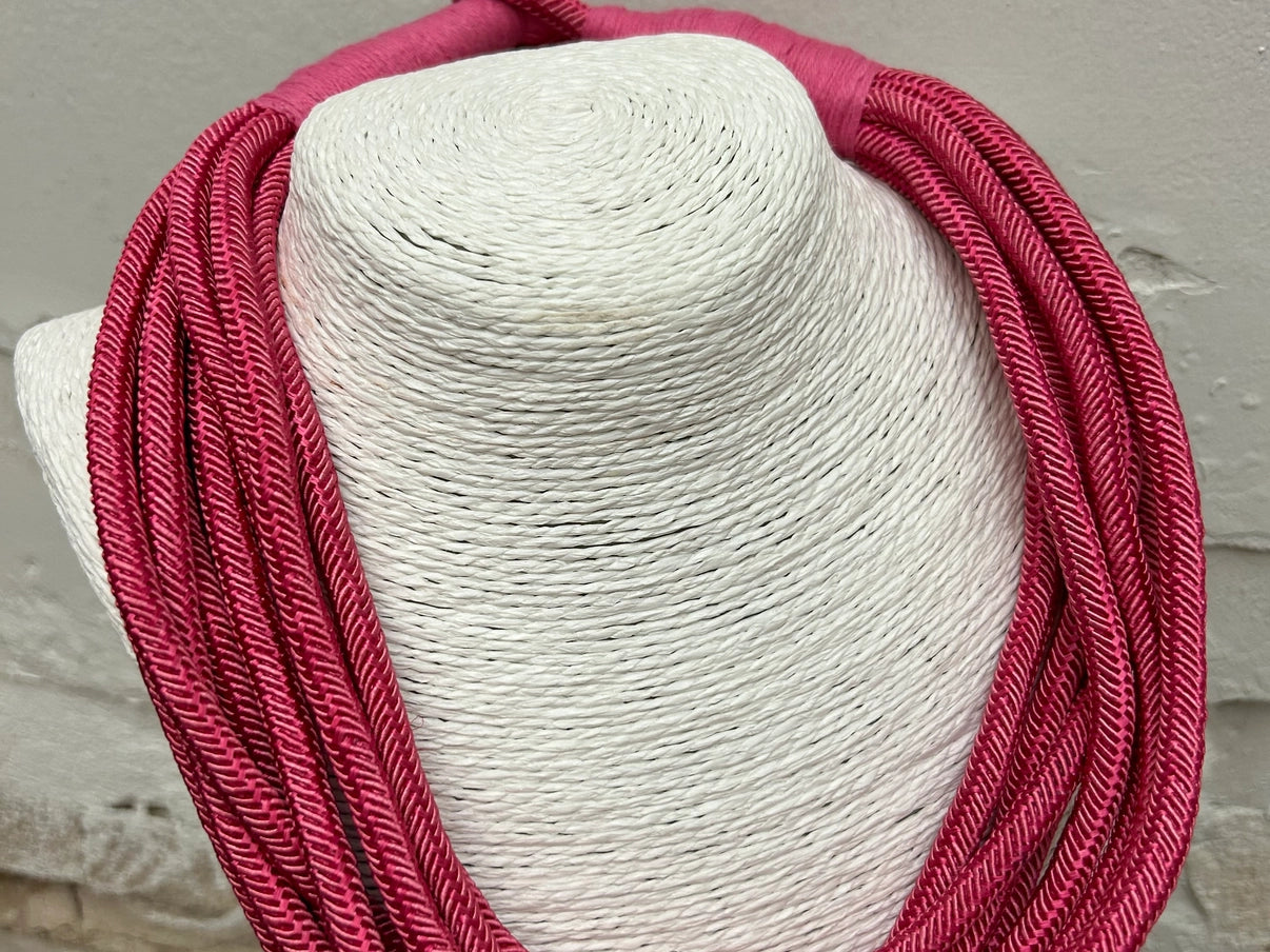 Slub Original 8-Strand Necklace in Red