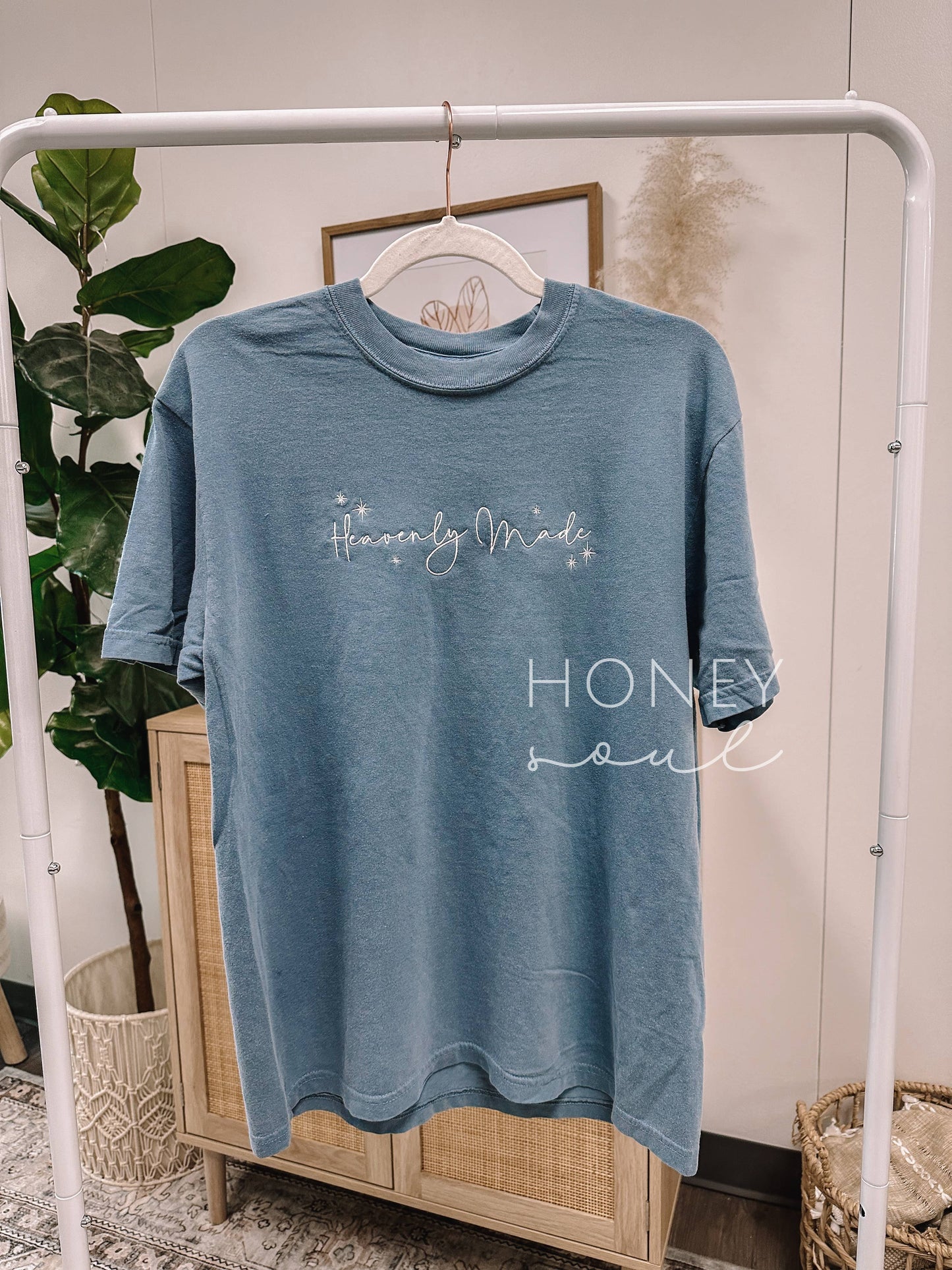 Embroidered Heavenly Made Summer Tee