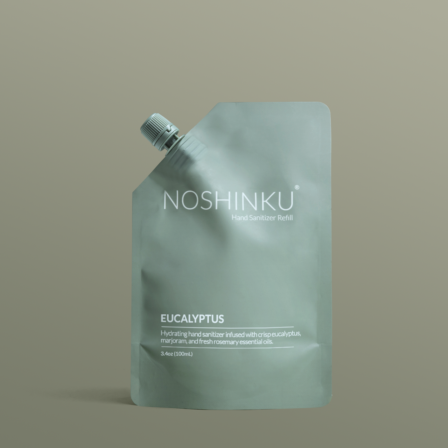 Noshinku Eucalyptus Sanitizer Refill Pouch – 100ml Travel Refill