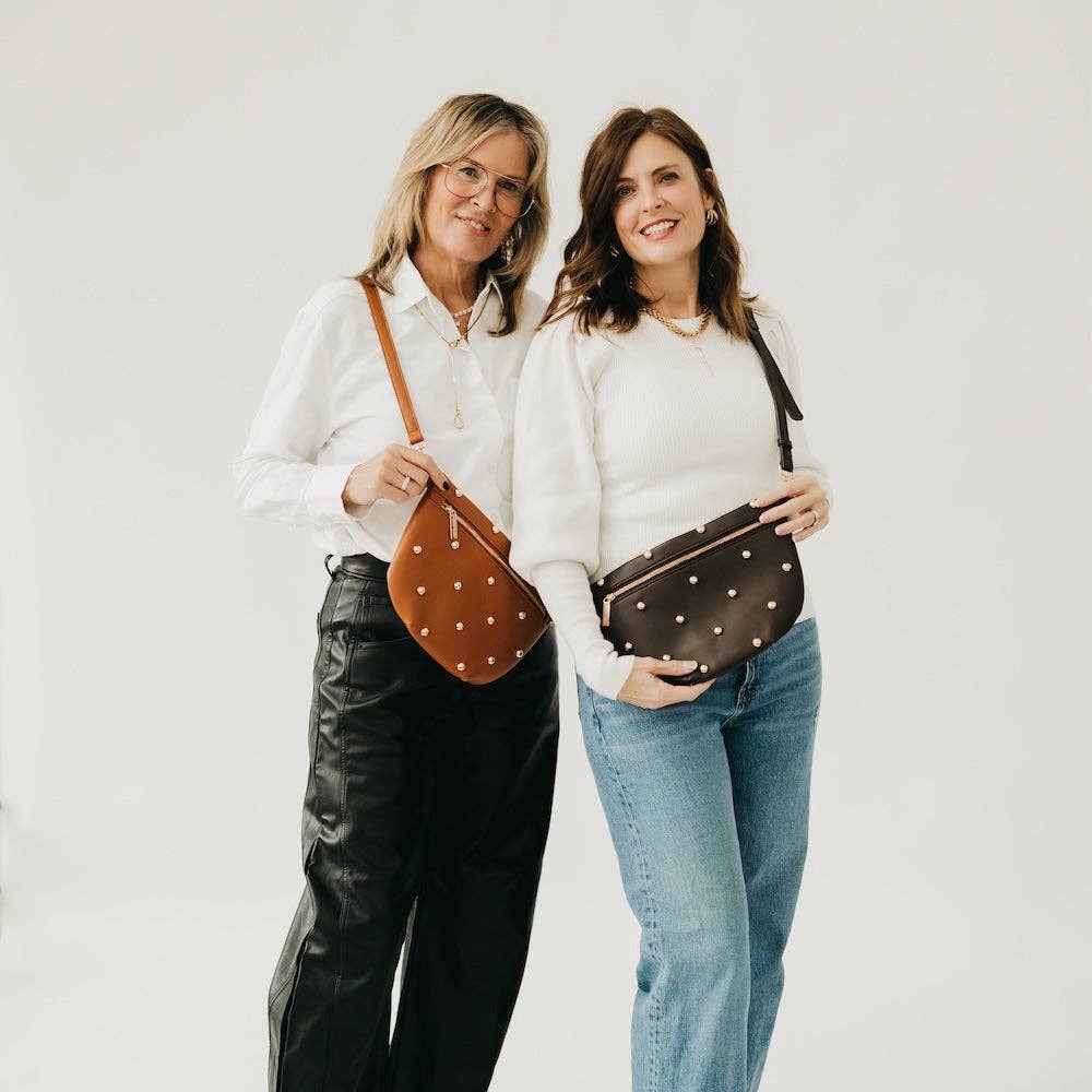 Pretty Simple Westlyn Studded Vegan Leather Belt Bag
