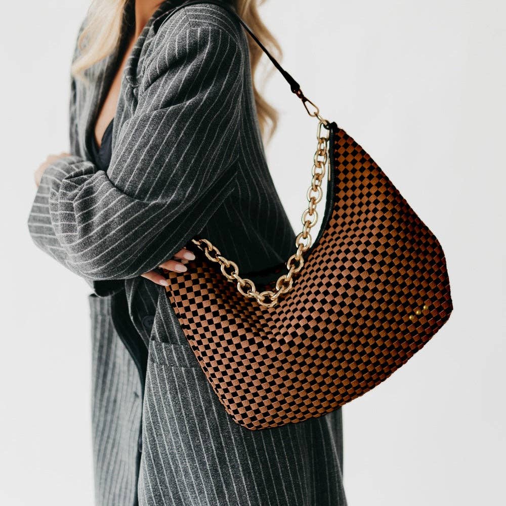 Pretty Simple Sienna Slouchy Woven Shoulder Bag