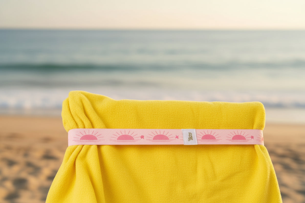 Darling Effect Stay Put Towel Band In Sunshine Pink