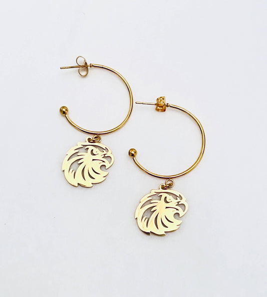 Eagles Hoop Earrings