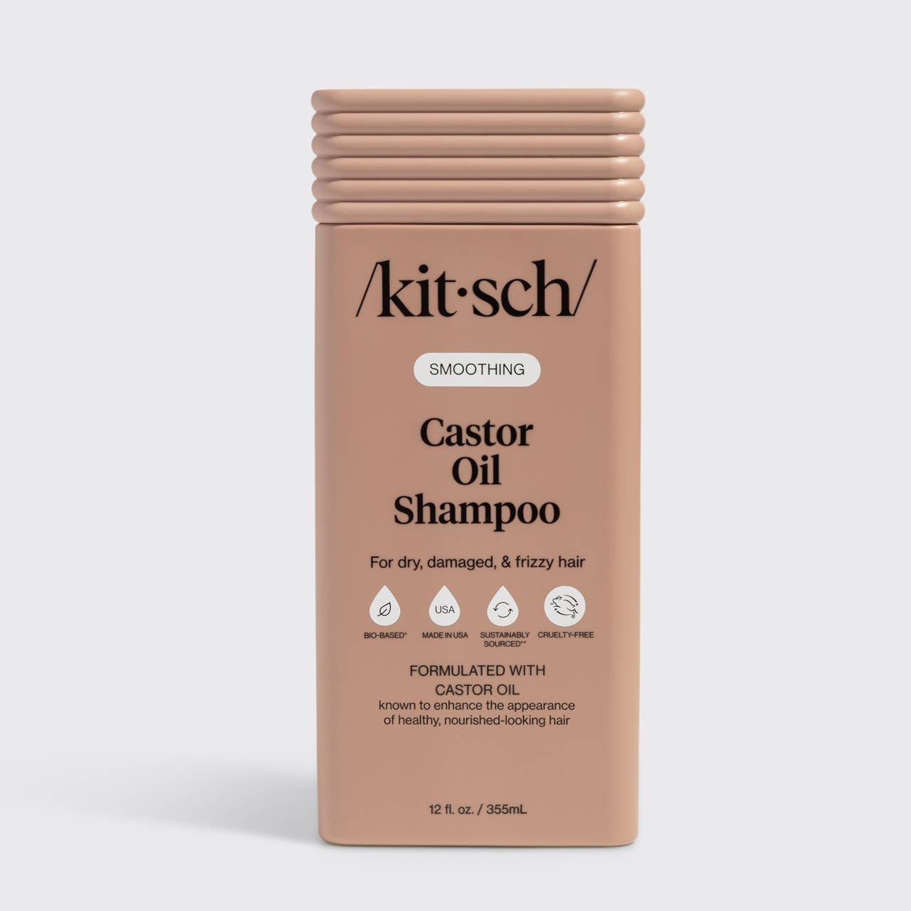 Kitsch Smoothing Castor Oil Shampoo bottle front view