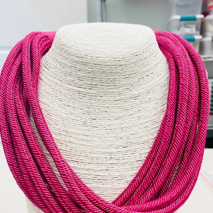 Slub Original 8-Strand Necklace in Red
