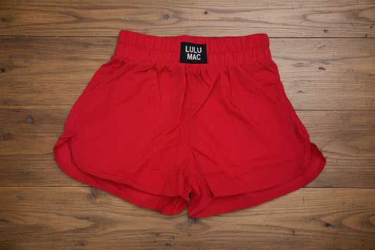 Lulu Mac Red Jogger Shorts