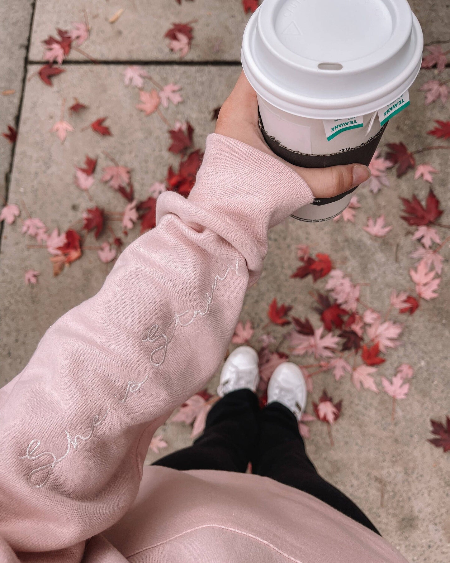 Embroidered She Is Strong Sweatshirt