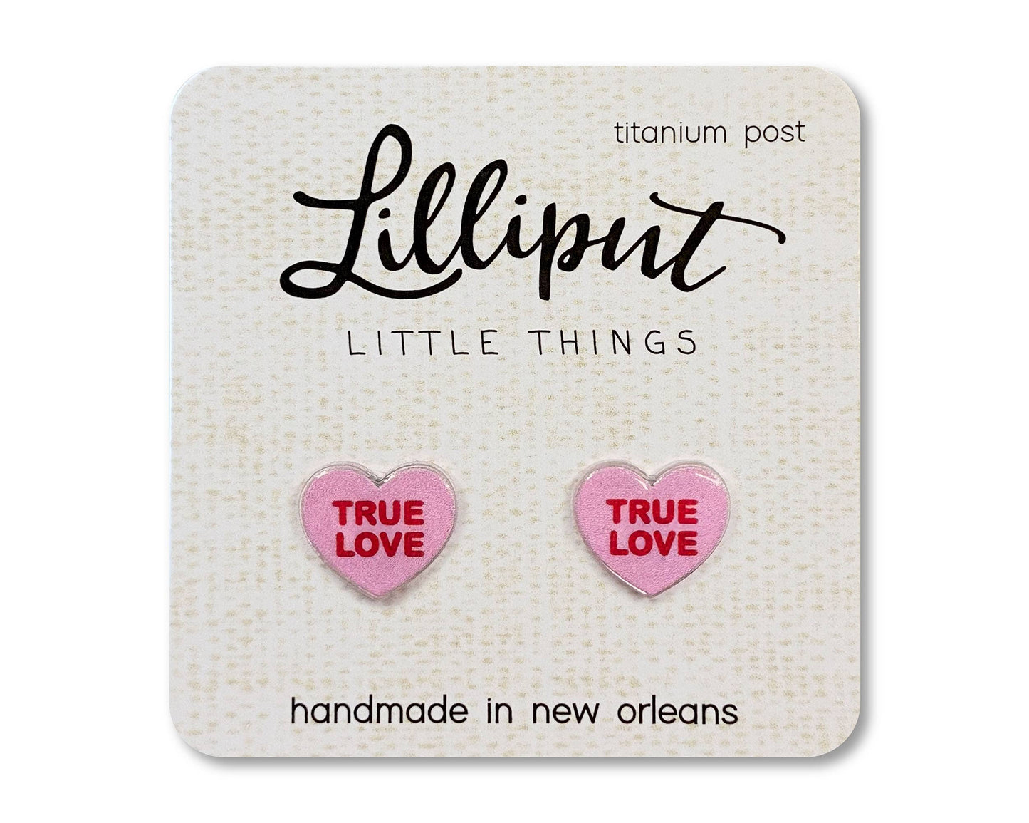 Lilliput Conversation Heart Earrings