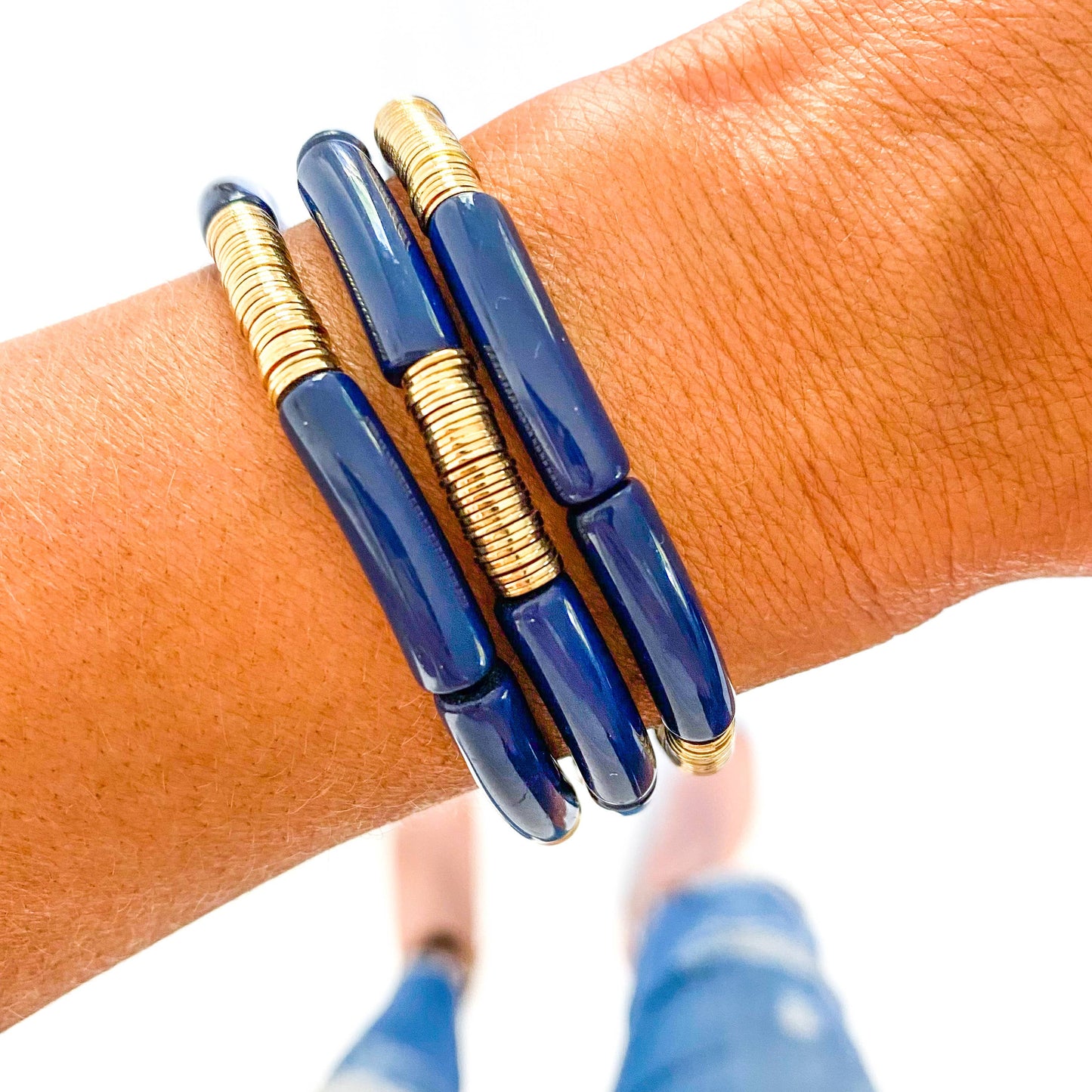 Blue Game Day Bracelets & Necklaces