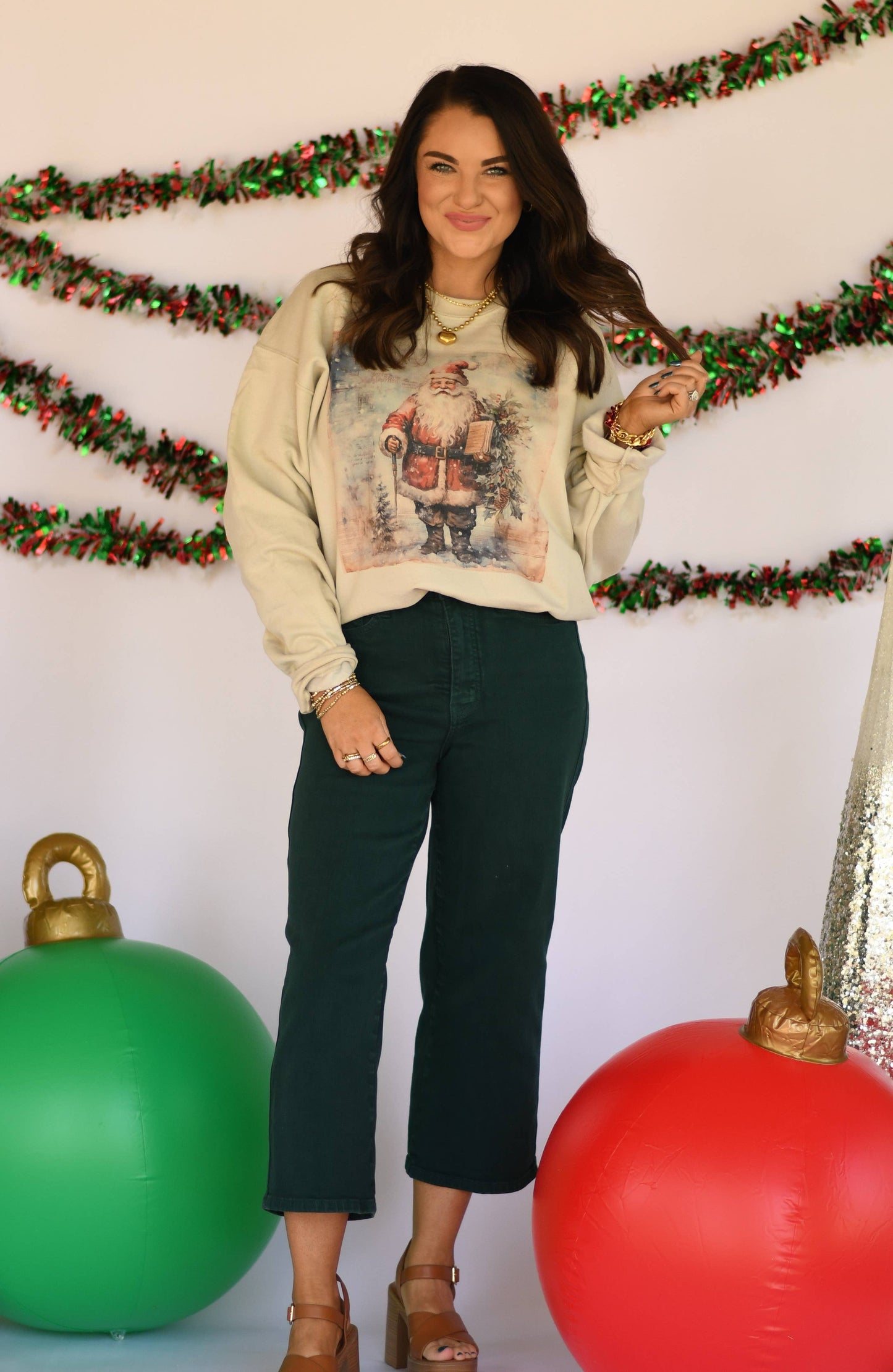 Vintage Santa Christmas Sweatshirt