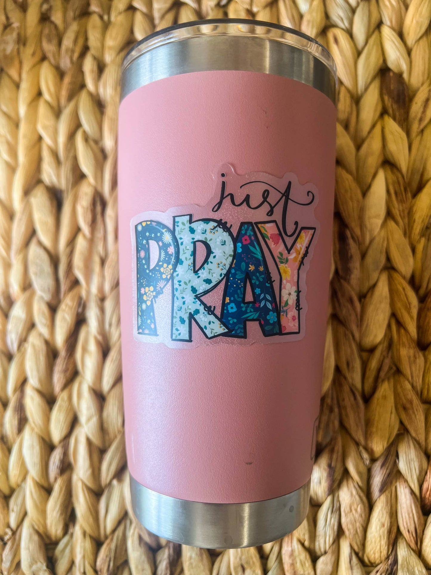 Just Pray Christian, Clear Vinyl , Sticker