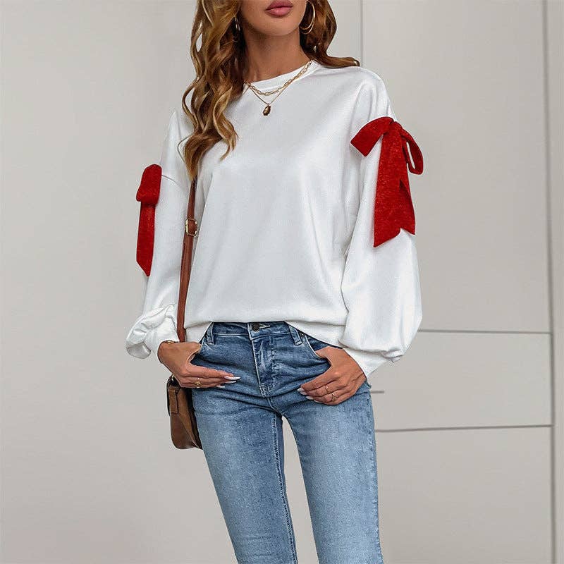 Red Bow Sweatshirt