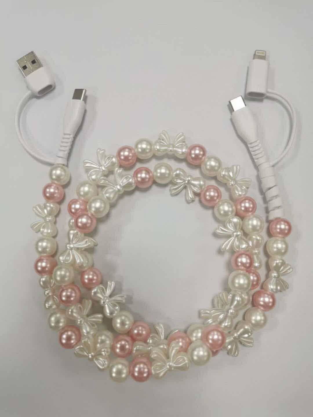 Beaded Phone Charging Cables