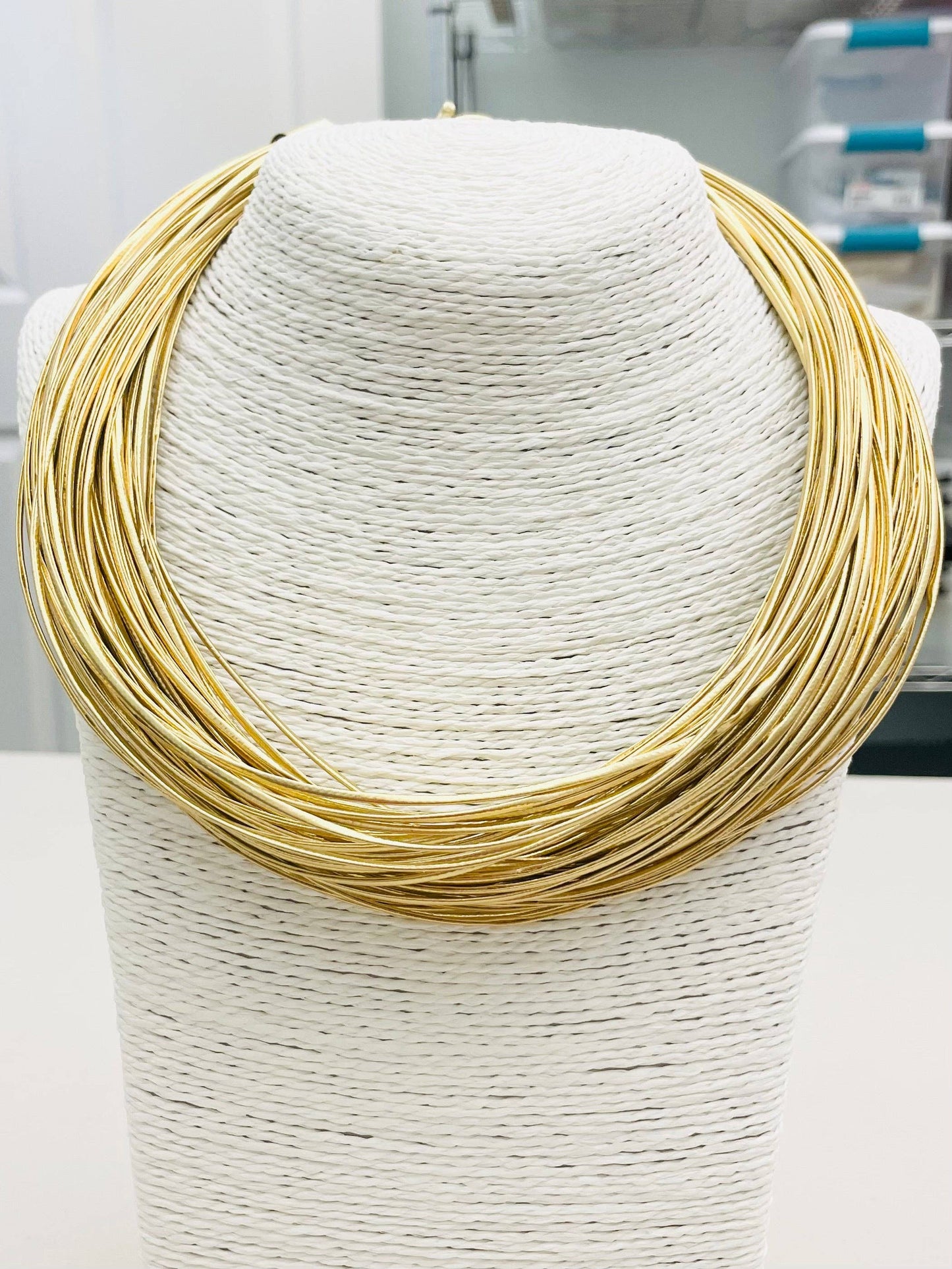 Leatherette Gold Strand