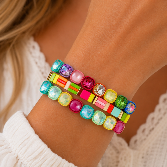 Treasure Jewels Tile sparkle Neon Stack