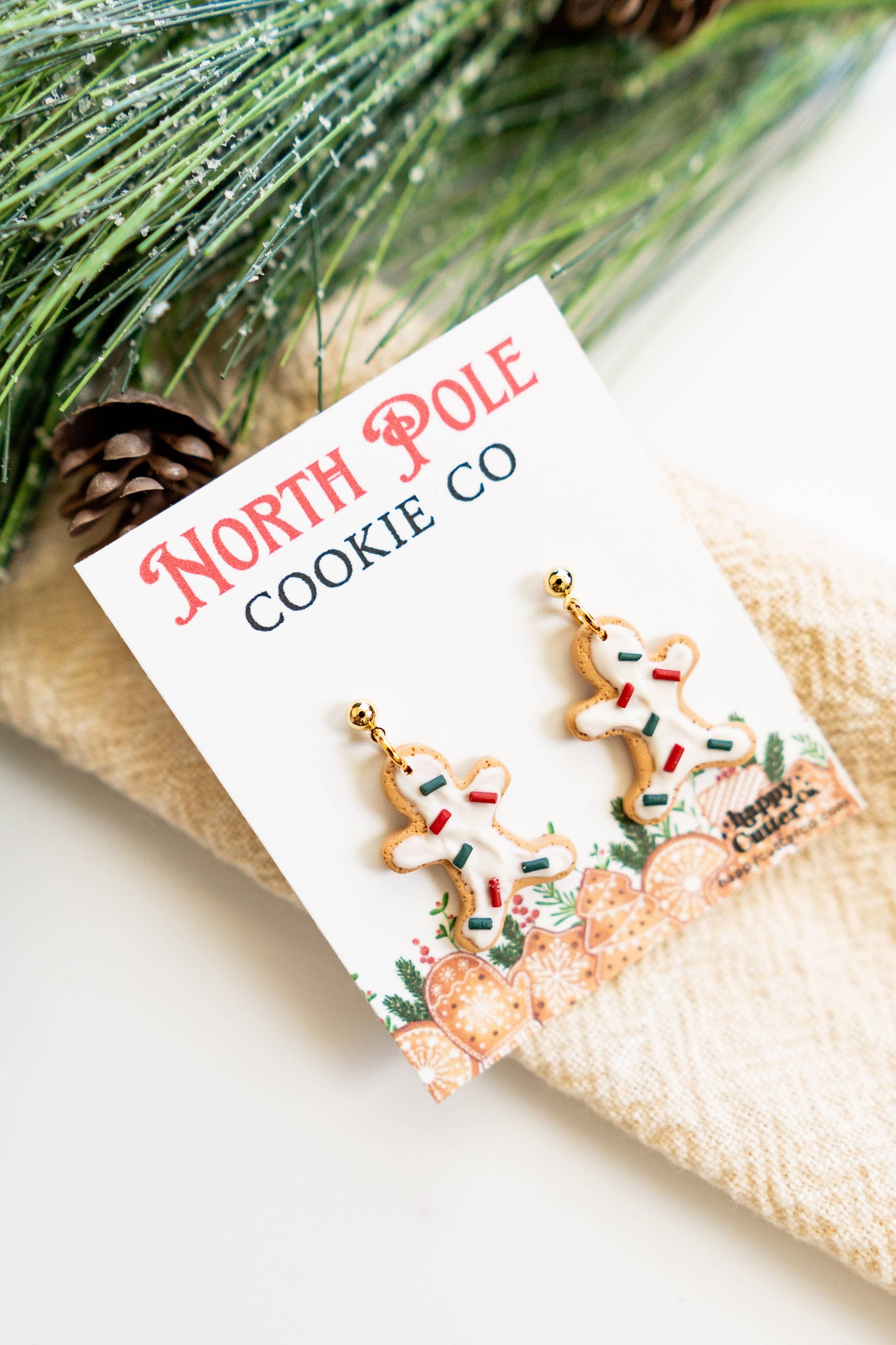 Gingerbread Sugar Cookie Earrings