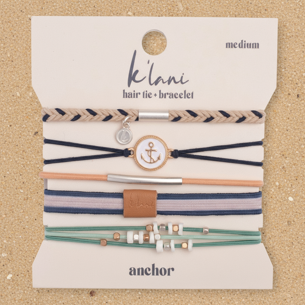 Anchor K'lani hair tie + bracelet set
