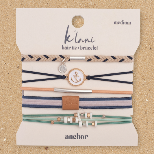 Anchor K'lani hair tie + bracelet set