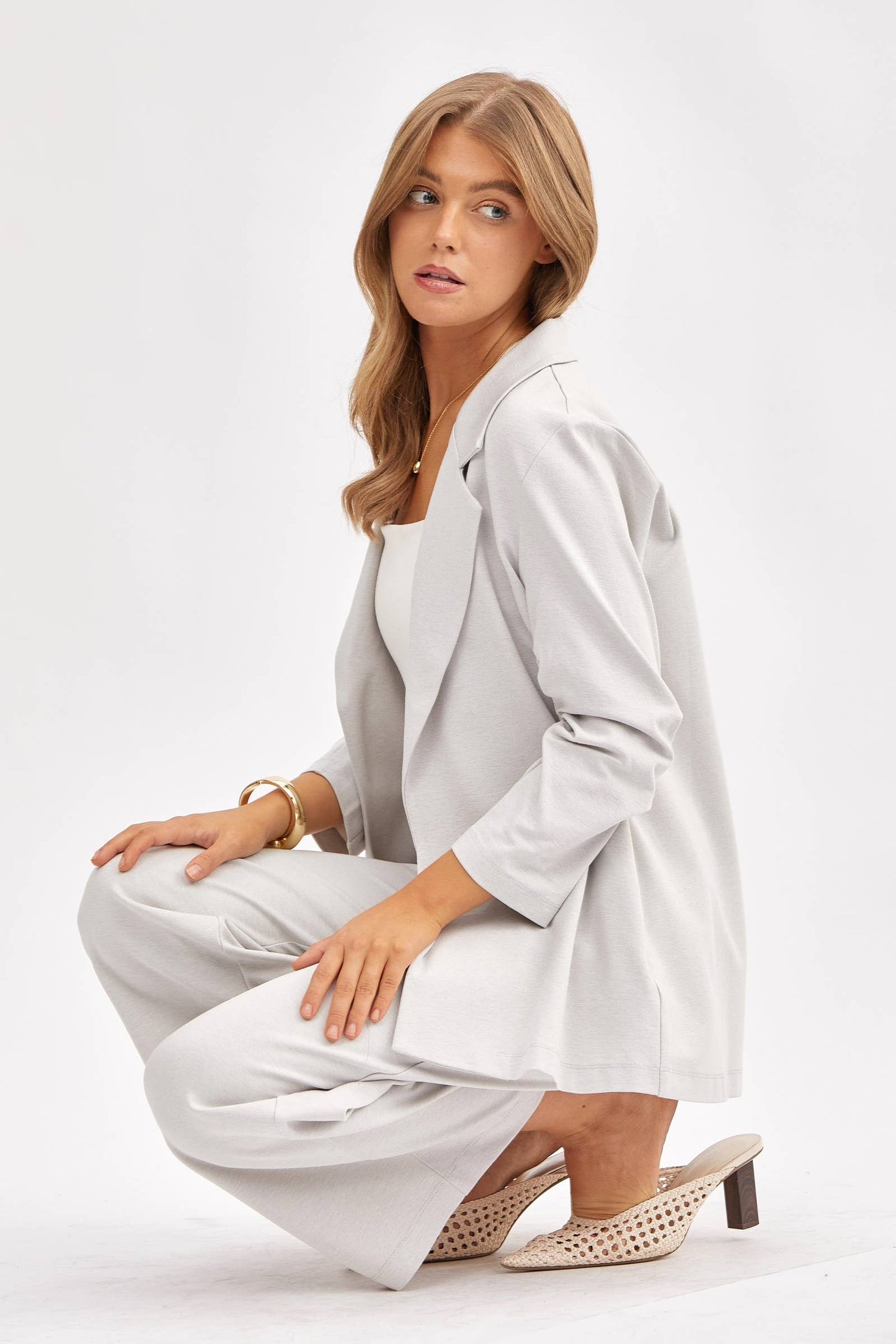 Dear Scarlett 3/4 Sleeve Blazer