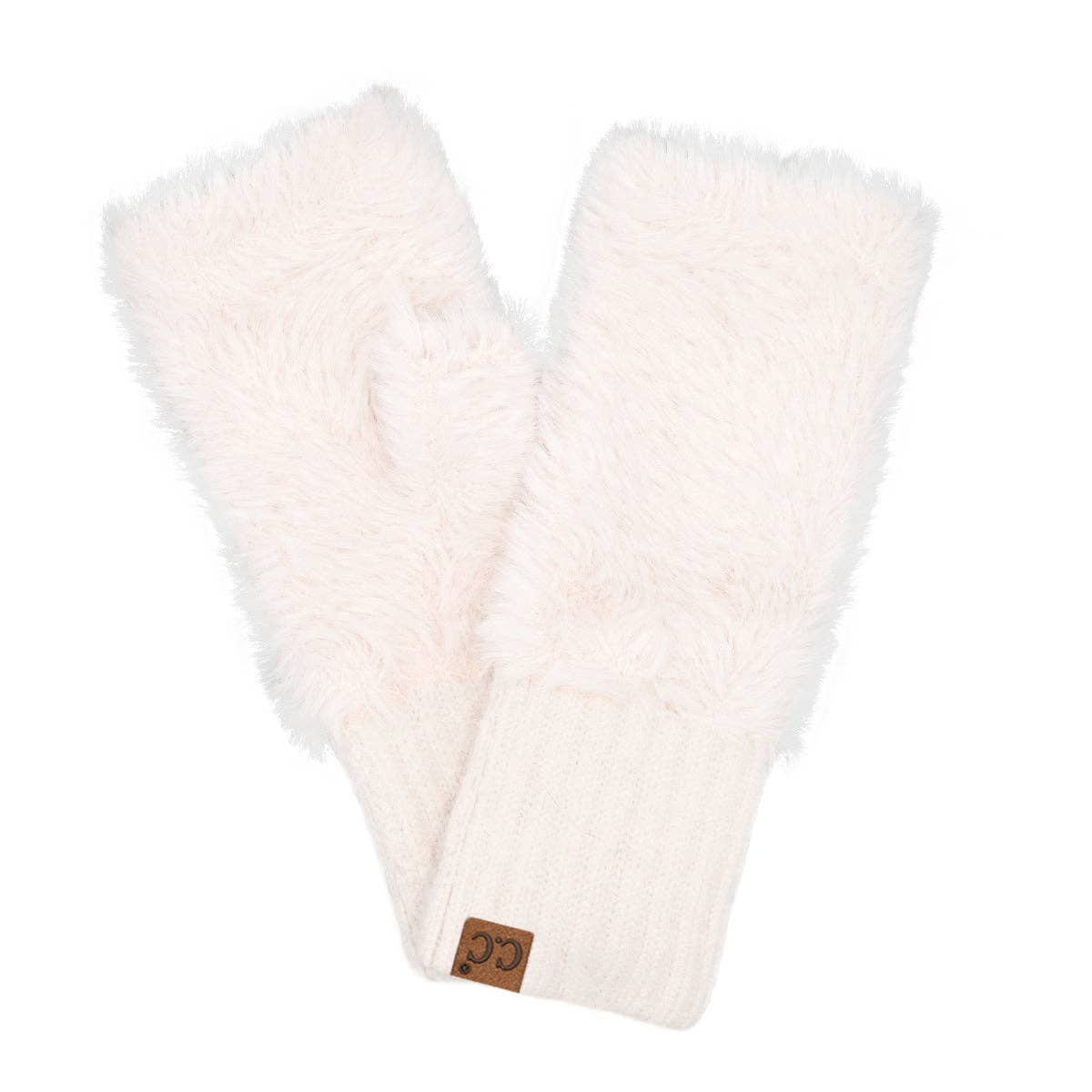 Faux Fur Fingerless C.C Glove