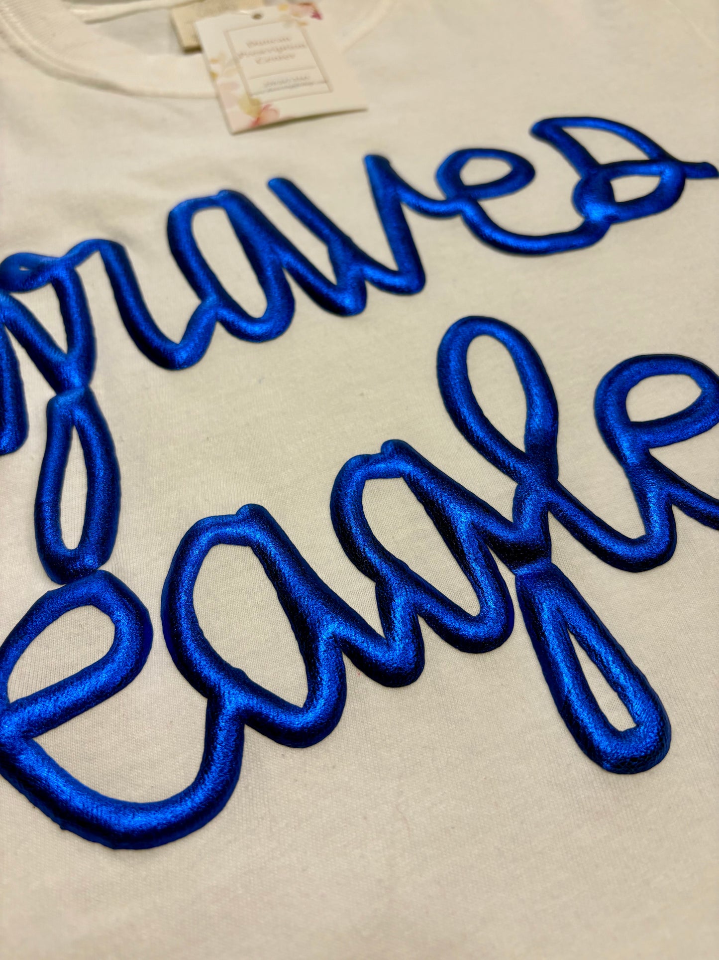 Graves Eagles Metallic Script Tee