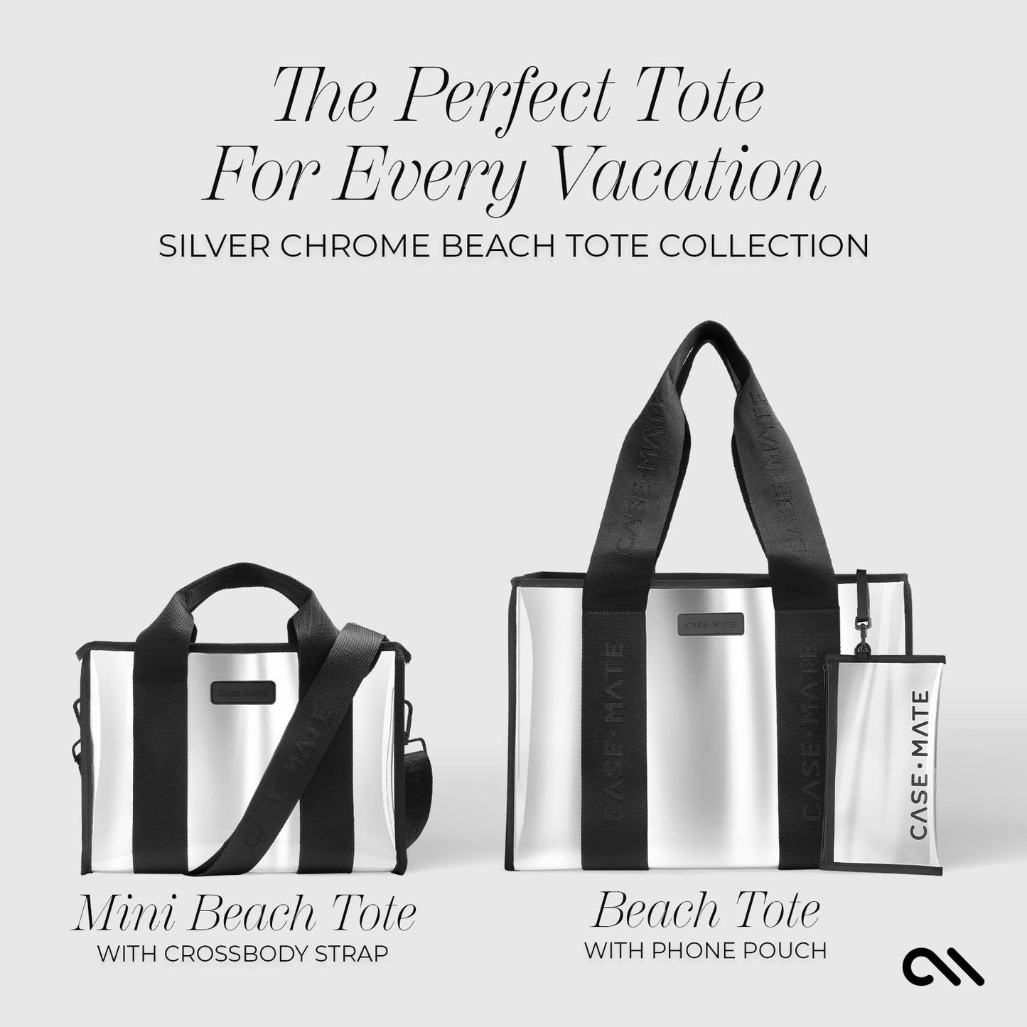 Case-Mate Silver Chrome Mini Tote Bag